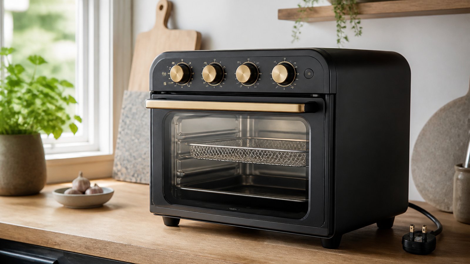 Glass-door air fryer oven in an honest UK comparison scene